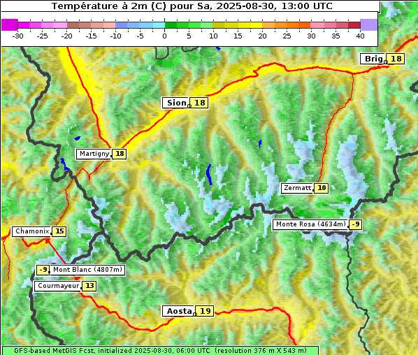 Temperatur, 30. 8. 2025