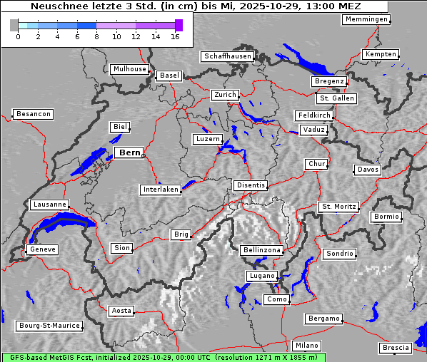 Neuschnee, 29. 10. 2025