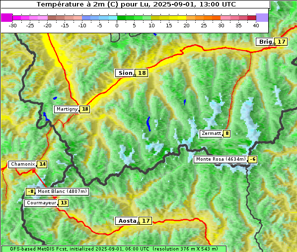 Temperatur, 1. 9. 2025