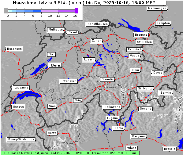 Neuschnee, 16. 10. 2025