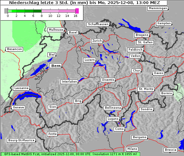 Niederschlag, 8. 12. 2025