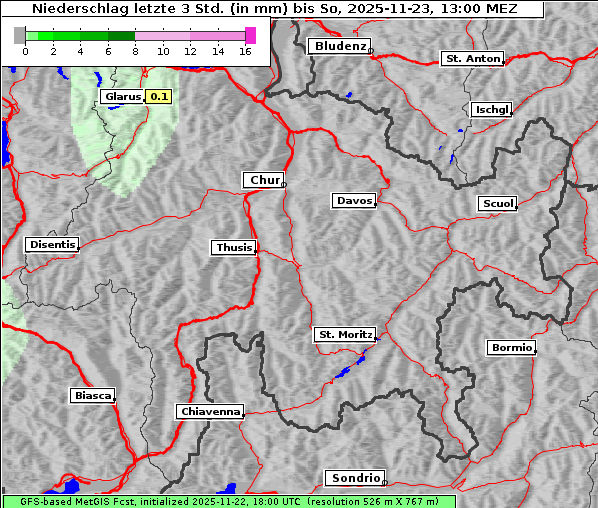 Niederschlag, 23. 11. 2025