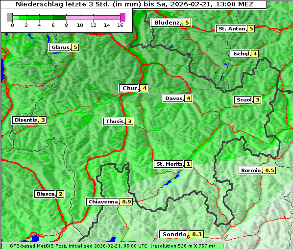 Niederschlag, 21. 2. 2026