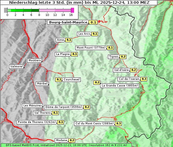 Niederschlag, 24. 12. 2025