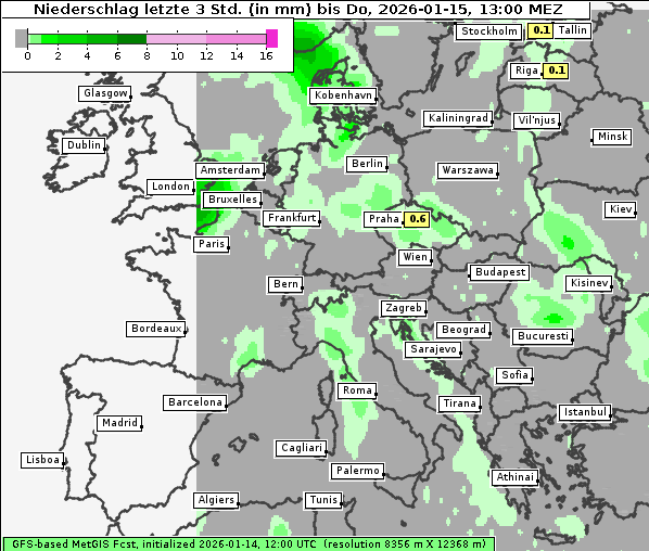 Niederschlag, 15. 1. 2026