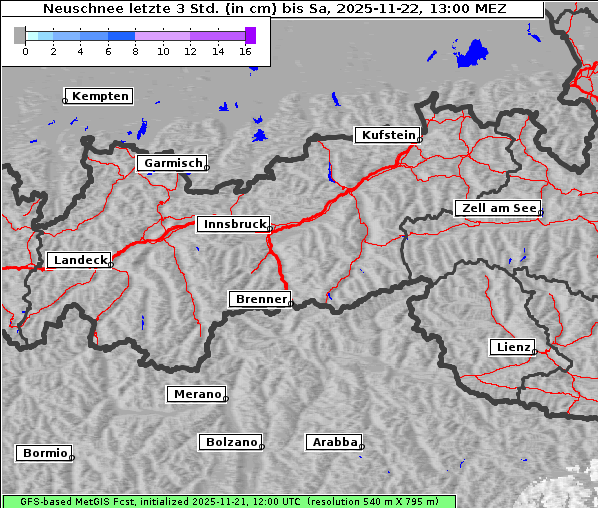 Neuschnee, 22. 11. 2025