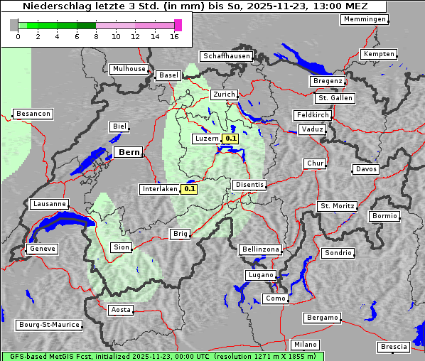 Niederschlag, 23. 11. 2025