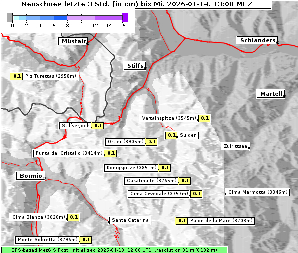 Neuschnee, 14. 1. 2026