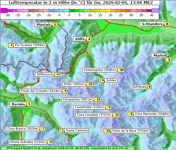 Temperatur, 5. 2. 2026