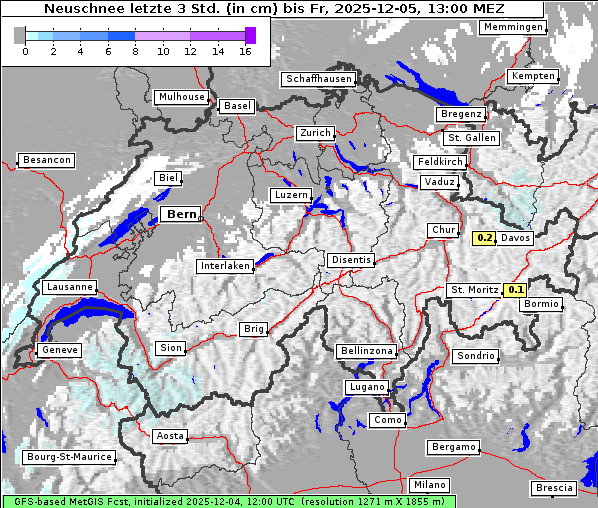 Neuschnee, 5. 12. 2025