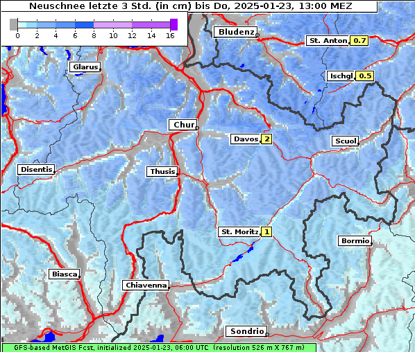 Neuschnee, 23. 1. 2025