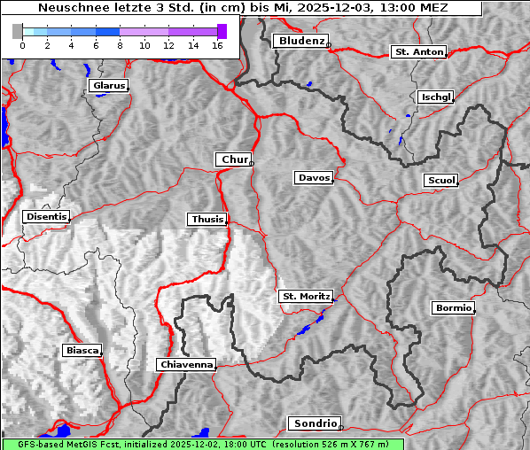 Neuschnee, 3. 12. 2025