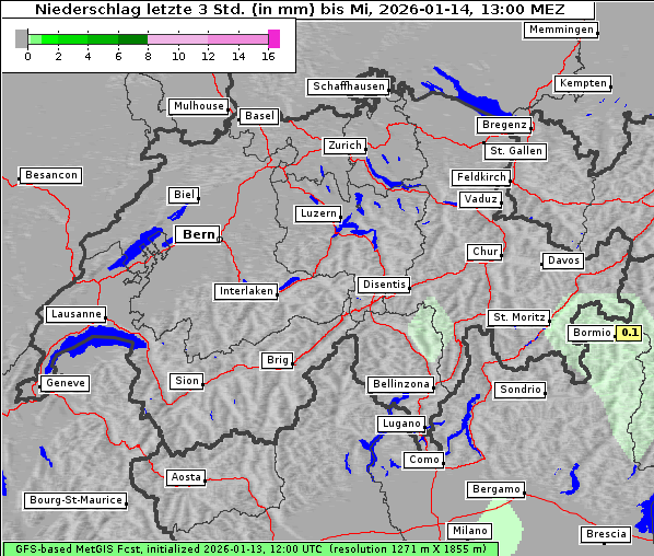 Niederschlag, 14. 1. 2026