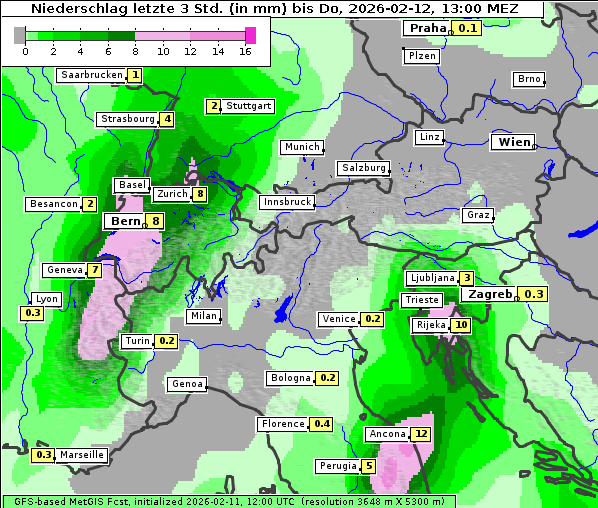 Niederschlag, 12. 2. 2026