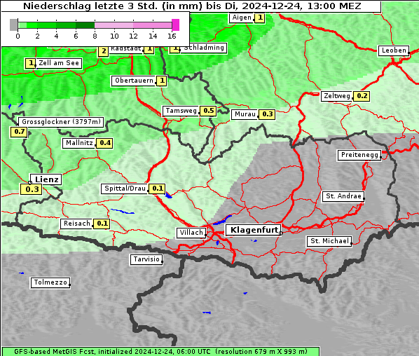 Niederschlag, 24. 12. 2024