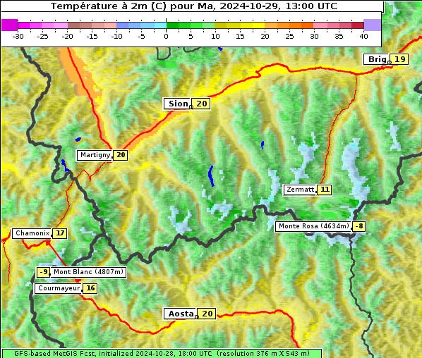 Temperatur, 29. 10. 2024