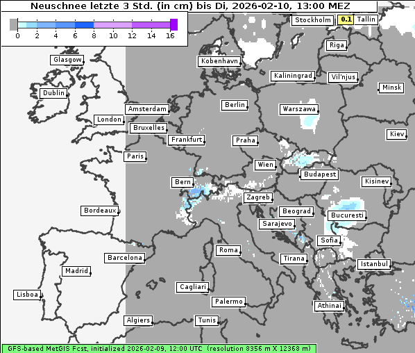Neuschnee, 10. 2. 2026