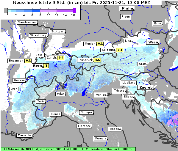 Neuschnee, 21. 11. 2025