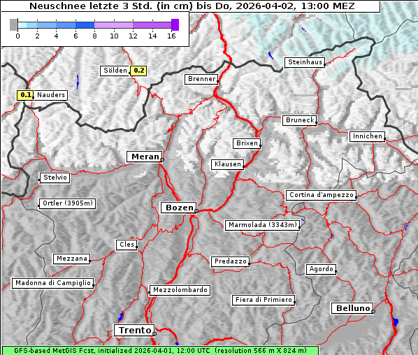 Neuschnee, 2. 4. 2026