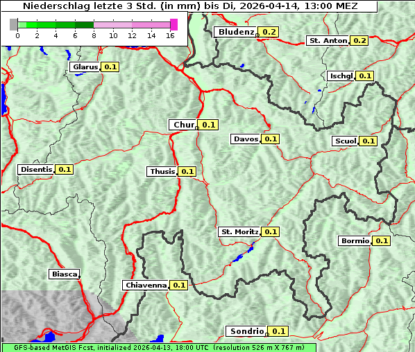 Niederschlag, 14. 4. 2026