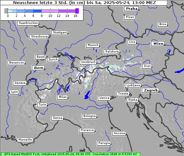 Neuschnee, 24. 5. 2025