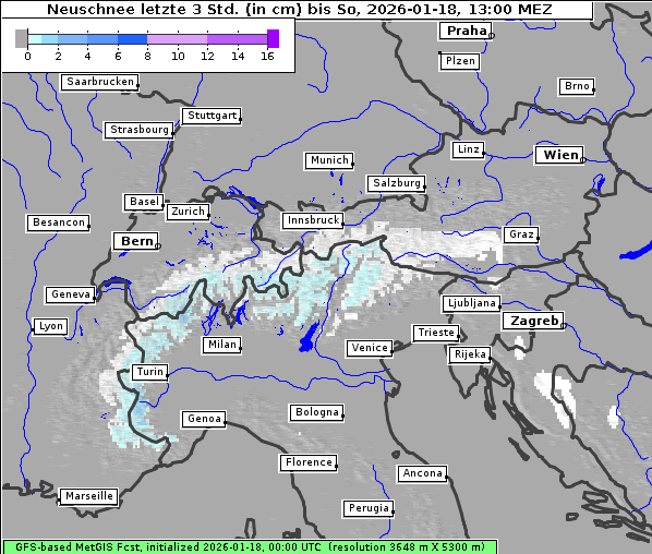 Neuschnee, 18. 1. 2026