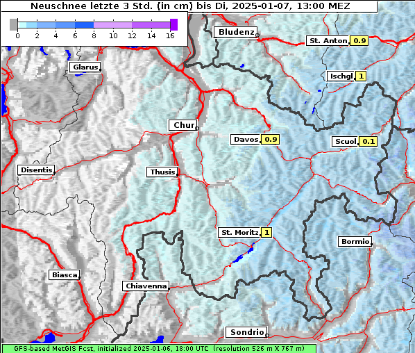 Neuschnee, 7. 1. 2025