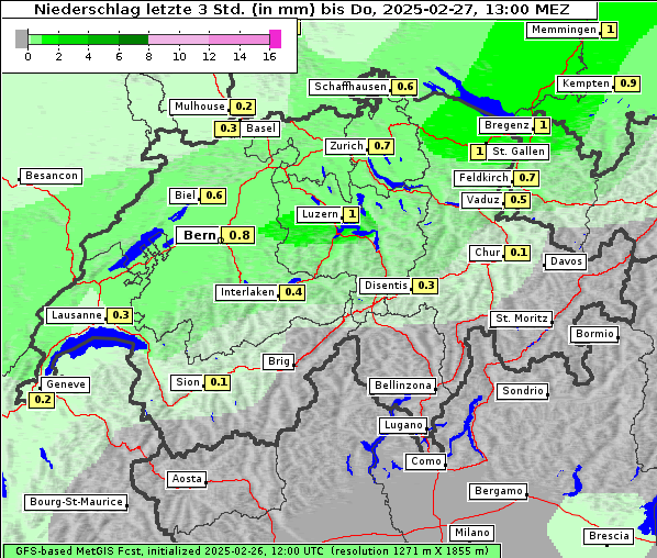 Niederschlag, 27. 2. 2025