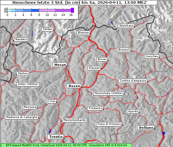 Neuschnee, 11. 4. 2026