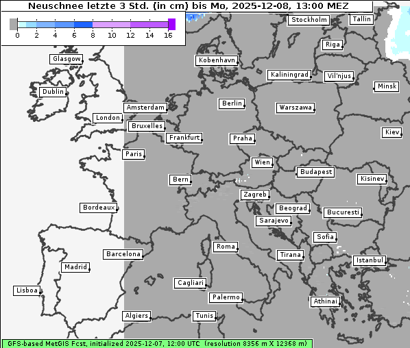 Neuschnee, 8. 12. 2025