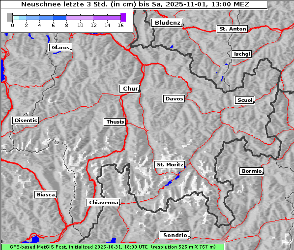 Neuschnee, 1. 11. 2025