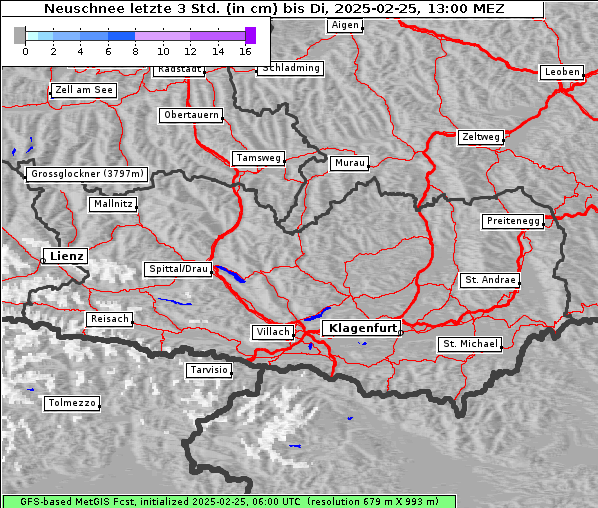 Neuschnee, 25. 2. 2025