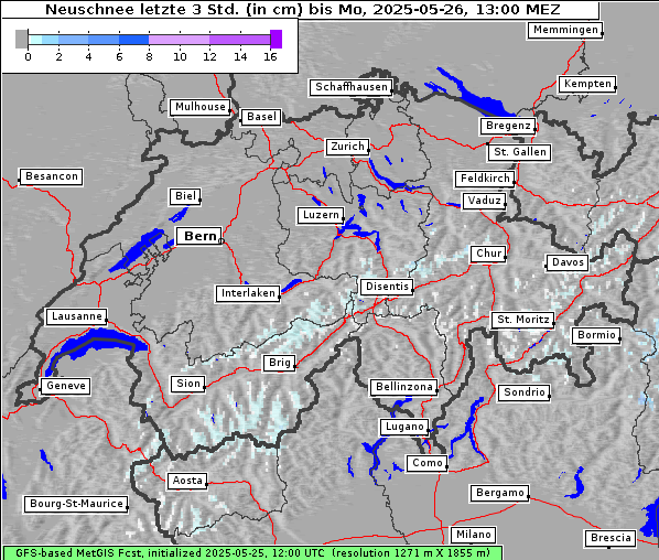 Neuschnee, 26. 5. 2025