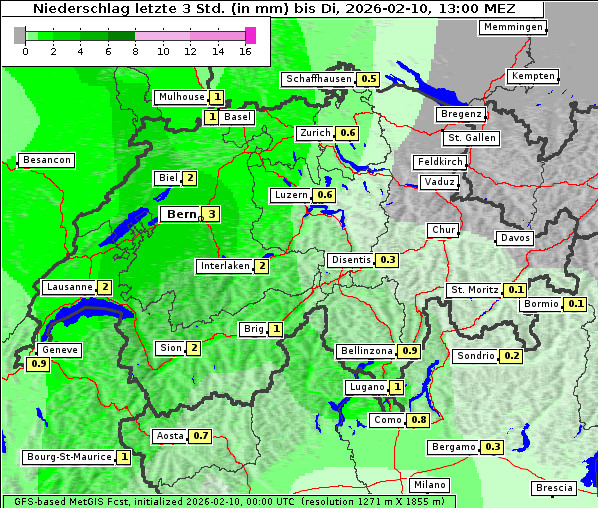 Niederschlag, 10. 2. 2026