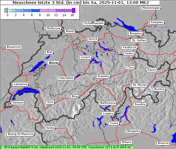 Neuschnee, 1. 11. 2025