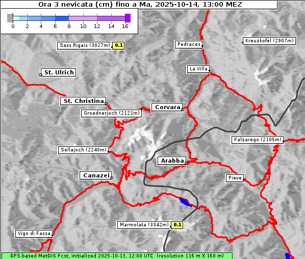 Neuschnee, 14. 10. 2025