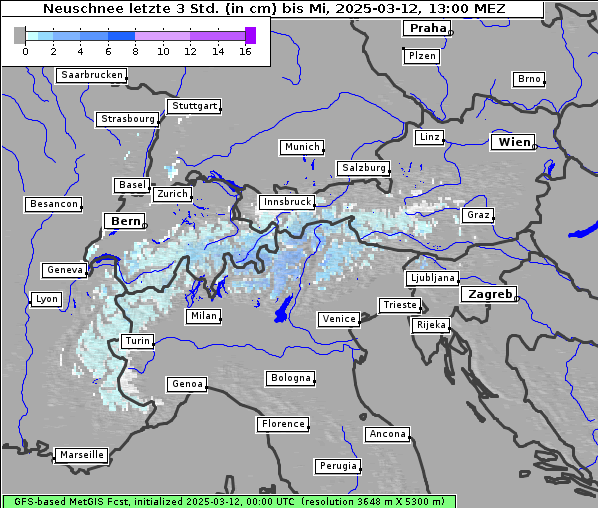 Neuschnee, 12. 3. 2025