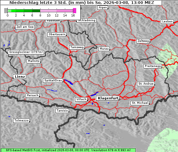 Niederschlag, 8. 3. 2026
