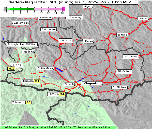 Niederschlag, 25. 2. 2025