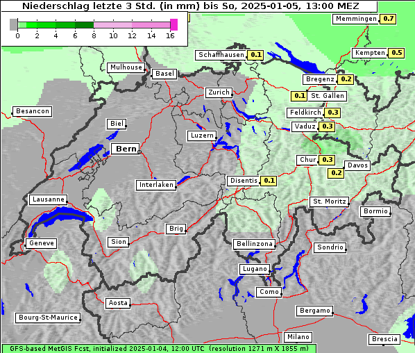 Niederschlag, 5. 1. 2025