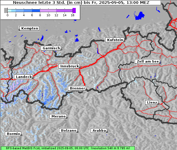 Neuschnee, 5. 9. 2025