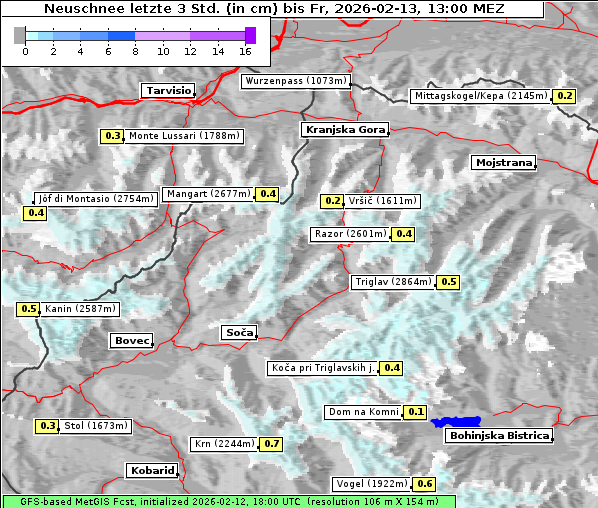 Neuschnee, 13. 2. 2026