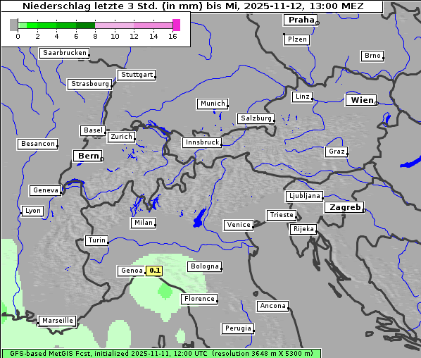 Niederschlag, 12. 11. 2025
