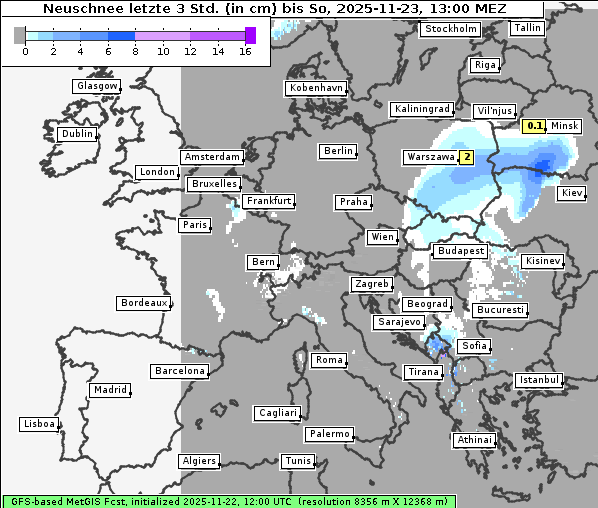 Neuschnee, 23. 11. 2025
