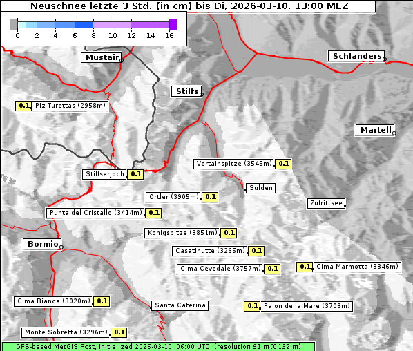 Neuschnee, 10. 3. 2026