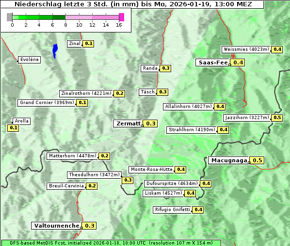 Niederschlag, 19. 1. 2026