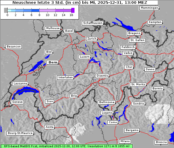 Neuschnee, 31. 12. 2025