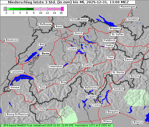 Niederschlag, 31. 12. 2025