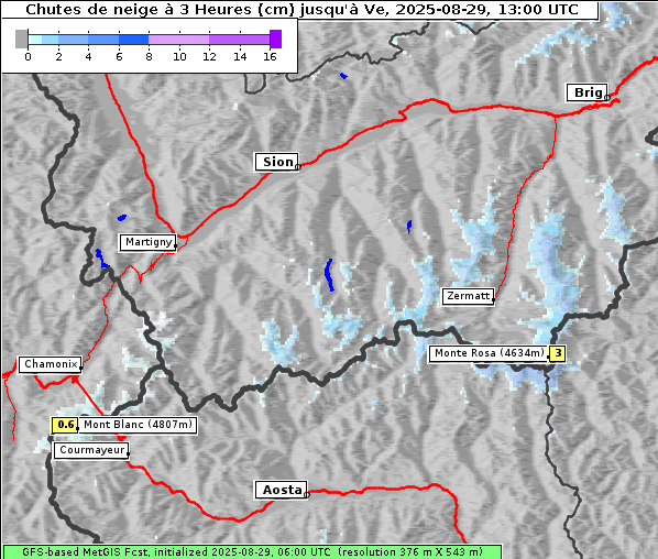Neuschnee, 29. 8. 2025