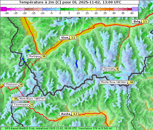 Temperatur, 2. 11. 2025